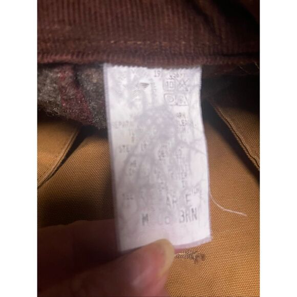 Vintage sz XL Carhartt Blanket Lined Jacket Corduroy Collar Muleskin 80’s - Picture 7 of 16